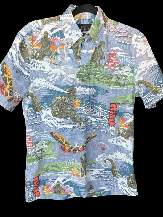 reyn spooner Other - Reyn Spooner x Godzilla Aloha Shirt Classic Fit Size XXS Men's Pullover
